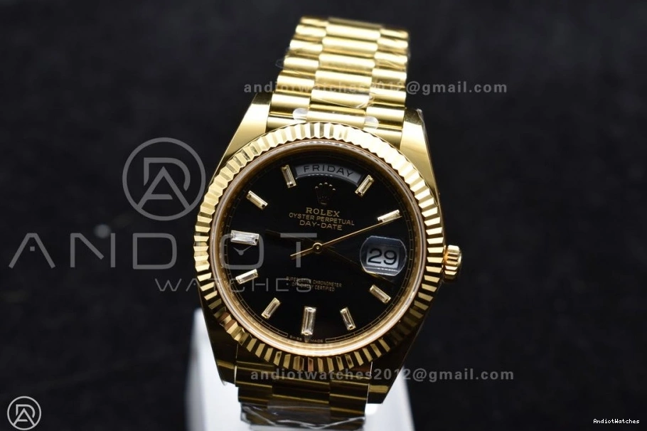 President Soft Weight) Day 40 YG ARF 656 On Date Dial (Gain 1:1 228238 Crystal Best VR3255 Black Bracelet Edition 1109